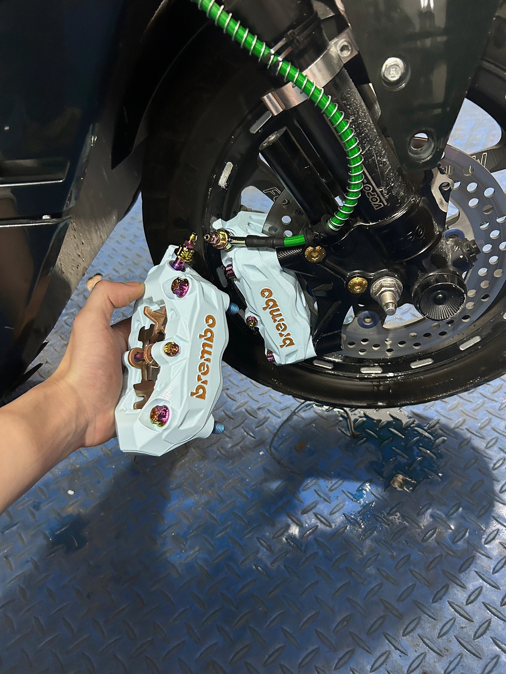 Racing Motorcycle Brake Line