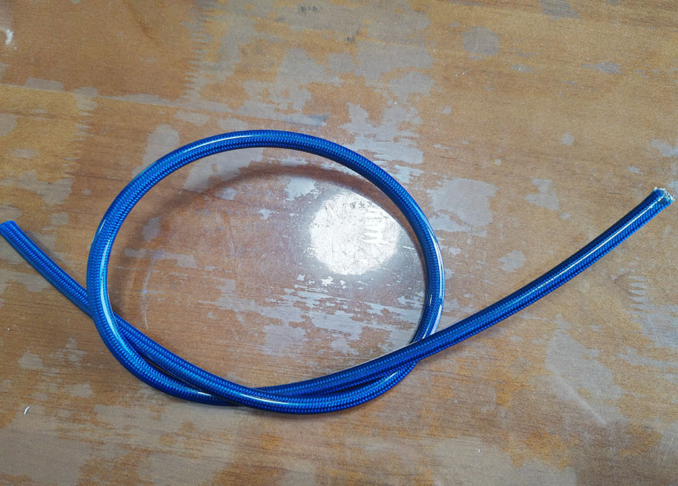 Blue Braided Brake Lines